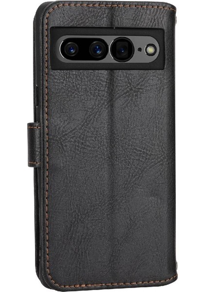 Google Piksel 7 Pro Kickstand Kart Tutucu Için Flip Case Pu Deri Anti (Yurt Dışından)