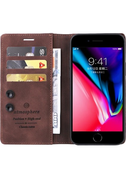 Iphone 7 Için Flip Case Artı/8 Artı Cüzdan Deri Kılıf Darbeye Basit (Yurt Dışından) fırsatları