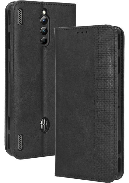 Zte Nubia Kırmızı Sihirli 8 Pro/pro Artı Manyetik Kapatma Cüzdan Pu (Yurt Dışından)