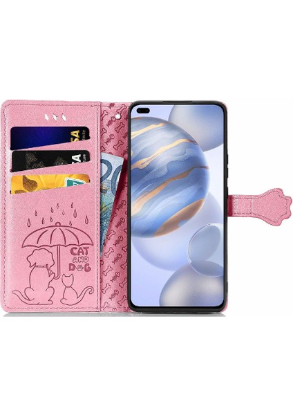 Huawei Onur 30 Pro Karikatür Hayvanlar Için Kılıf Kapak Çevirin Deri Kılıf Kısa (Yurt Dışından) modelleri