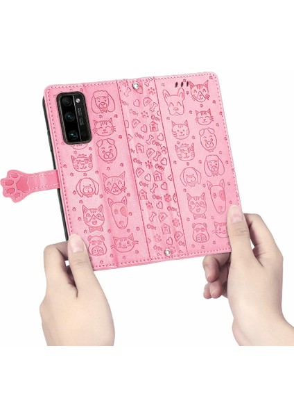 Huawei Onur 30 Pro Karikatür Hayvanlar Için Kılıf Kapak Çevirin Deri Kılıf Kısa (Yurt Dışından) fırsatları