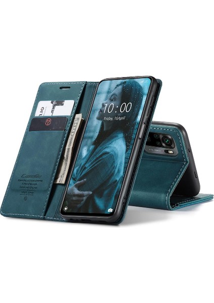 Xiaomi Redmi Için Flip Case NOTE10 4g/not 10S Flip Folio Kitap Kılıf Kart Pu (Yurt Dışından)