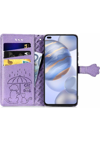 Huawei Onur 30 Pro Karikatür Hayvanlar Için Kılıf Kapak Çevirin Deri Kılıf Kısa (Yurt Dışından) modelleri