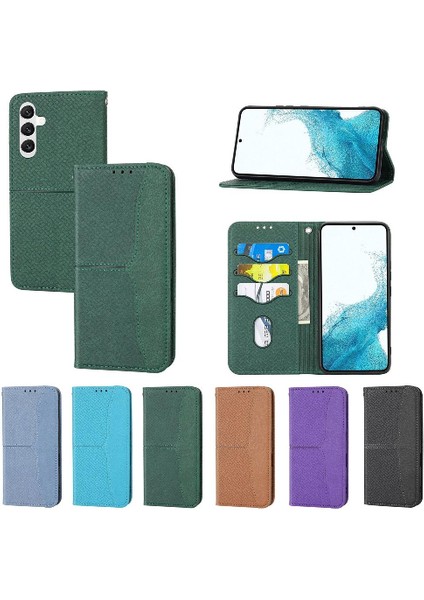 Samsung Galaxy A15 4g/5g Pu Deri Kapak Kredi Kartı Tutucu Flip Case (Yurt Dışından)