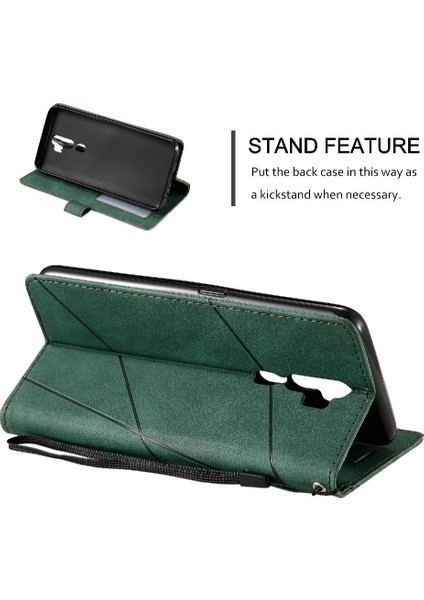 Oppo A5 Için Kılıf 2020/A9 2020 Manyetik Pu Deri Kart Tutucu Kickstand (Yurt Dışından) indirimleri