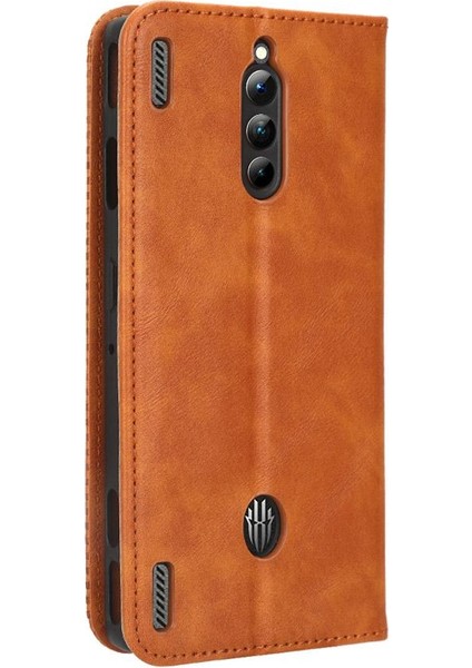 Zte Nubia Kırmızı Sihirli 8 Pro/pro Artı Manyetik Kapatma Cüzdan Pu (Yurt Dışından)