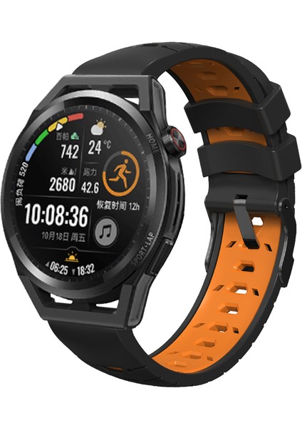 Samsung Galaxy Watch3 45MM / Huawei Watch Ultimate Trapez Silikon 22MM Watch Band (Yurt Dışından)