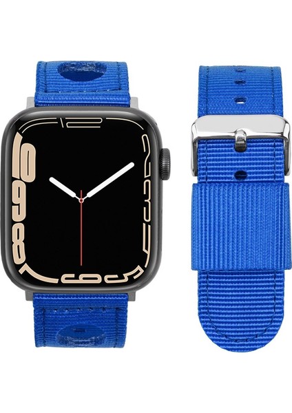 Apple Watch Series 9 8 7 41MM / 6 5 4 40MM Naylon Watch Band Su Geçirmez Yedek Kayış (Yurt Dışından)