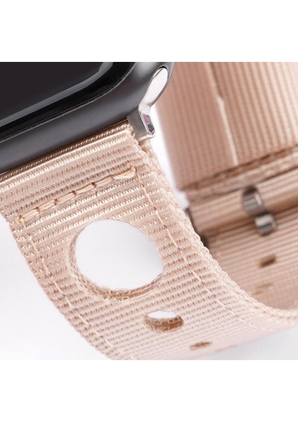 Apple Watch Series 9 8 7 41MM / 6 5 4 40MM Naylon Watch Band Su Geçirmez Yedek Kayış (Yurt Dışından)