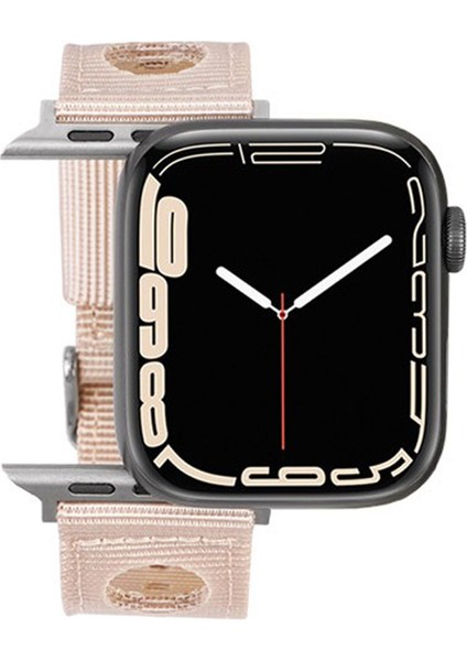 Apple Watch Series 9 8 7 41MM / 6 5 4 40MM Naylon Watch Band Su Geçirmez Yedek Kayış (Yurt Dışından)