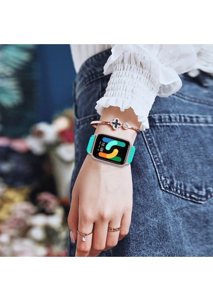 Samsung Galaxy Fit3 SM-R390 Dokuma Saat Kayışı Ayarlanabilir Bilek Bandı (Yurt Dışından) indirimleri