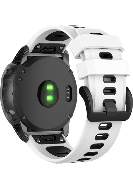 Garmin Fenix 7x / 7x Pro / Quickfit Kordonlu Saat 26MM Silikon Saat Kayışı (Yurt Dışından)