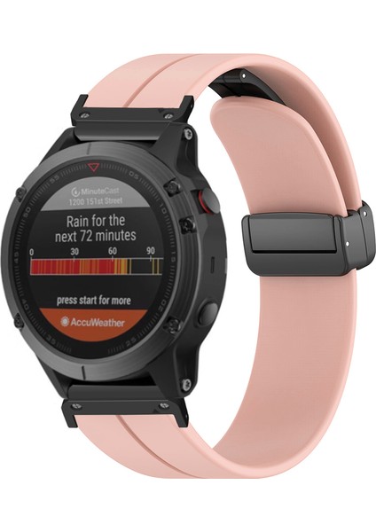 Garmin Fenix 7x / 6x / 5x 26MM Manyetik Toka Silikon Kayış (Yurt Dışından) fiyatları