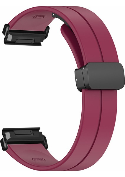 Garmin Fenix 7x / 6x / 5x 26MM Manyetik Toka Silikon Kayış (Yurt Dışından) modelleri