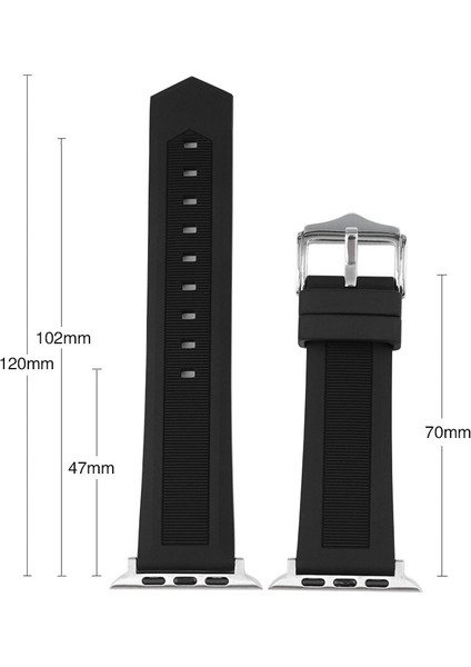 Apple Watch Ultra 2 49MM / Series 9 8 7 45MM Saat Kayışı Silikon Bant (Yurt Dışından) modelleri