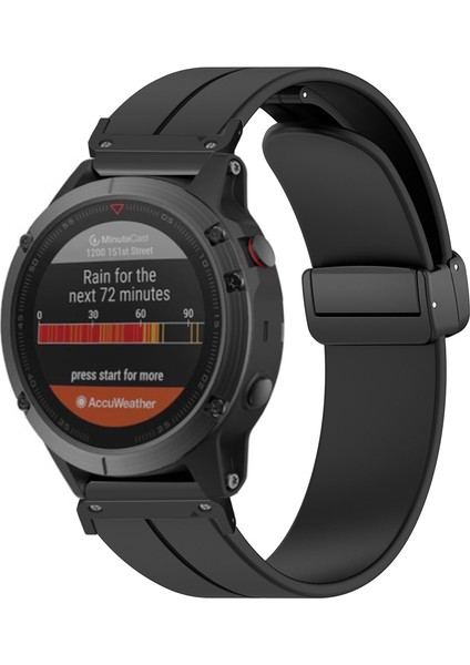 Garmin Fenix 7x / 6x / 5x 26MM Manyetik Toka Silikon Kayış (Yurt Dışından) fiyatları