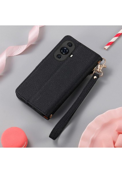 Huawei Nova 11 Için Kılıf Fermuar Cüzdan Aşk Deri Kılıf Kordon (Yurt Dışından) indirimleri