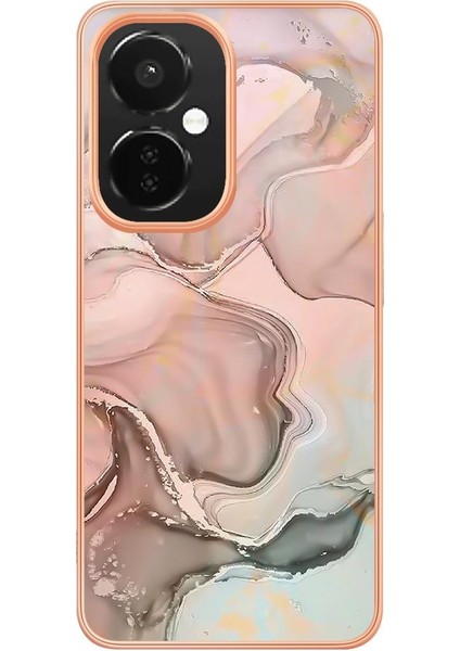 Oneplus Nord Ce 3 5g Kılıf Silikon Tampon Tpu Mermer ile Uyumlu (Yurt Dışından)