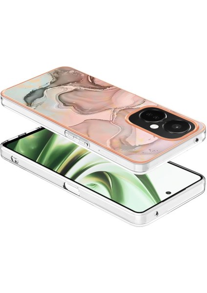Oneplus Nord Ce 3 5g Kılıf Silikon Tampon Tpu Mermer ile Uyumlu (Yurt Dışından)