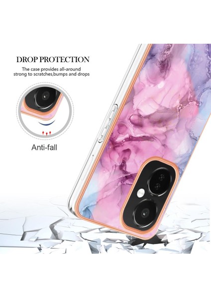 Oneplus Nord Ce 3 5g Kılıf Silikon Tampon Tpu Mermer ile Uyumlu (Yurt Dışından)