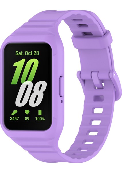 Samsung Galaxy Fit3 Saat Kılıflı Entegre Silikon Kayış (Yurt Dışından)