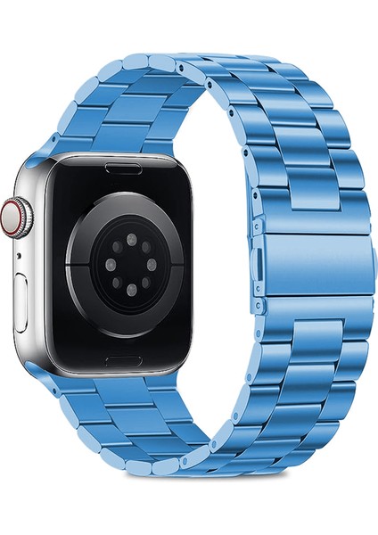 Apple Watch Series 9 8 7 41MM / 6 5 4 40MM Watch Band Paslanmaz Çelik Kayış (Yurt Dışından)