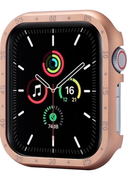 Apple Watch Series 9/8/7 41MM Alüminyum Alaşımlı Saat Kılıfı Arama Plakalı Koruyucu Kapak (Yurt Dışından)