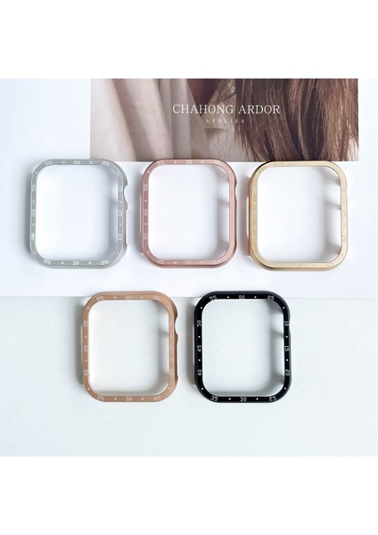 Apple Watch Series 9/8/7 41MM Alüminyum Alaşımlı Saat Kılıfı Arama Plakalı Koruyucu Kapak (Yurt Dışından) indirimleri