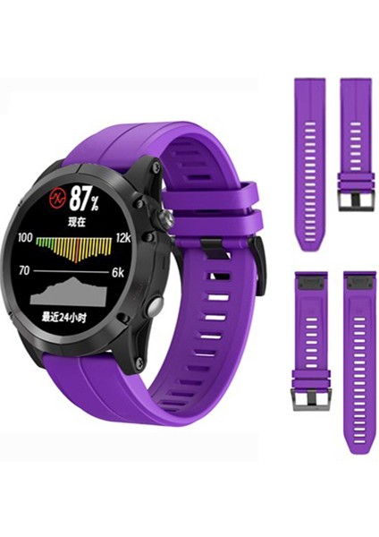 Garmin Fenix 7x / 7x Pro Watch Band 26MM Silikon Saat Kayışı (Yurt Dışından) indirimleri
