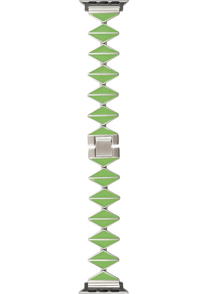 Apple Watch Series 9 8 7 41MM / 6 5 4 40MM Çinko Alaşımlı Epoksi Kayış (Yurt Dışından)