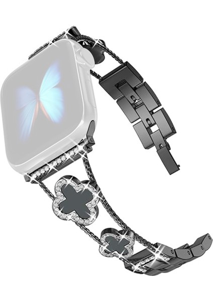 Apple Watch Series 9 8 7 41MM / 6 5 4 40MM Metal Bilek Bandı (Yurt Dışından)