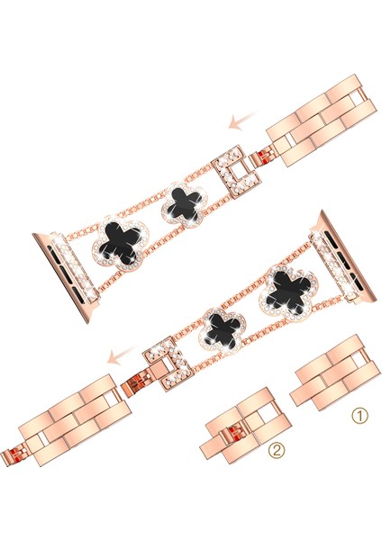 Apple Watch Series 9 8 7 41MM / 6 5 4 40MM Metal Bilek Bandı (Yurt Dışından) modelleri