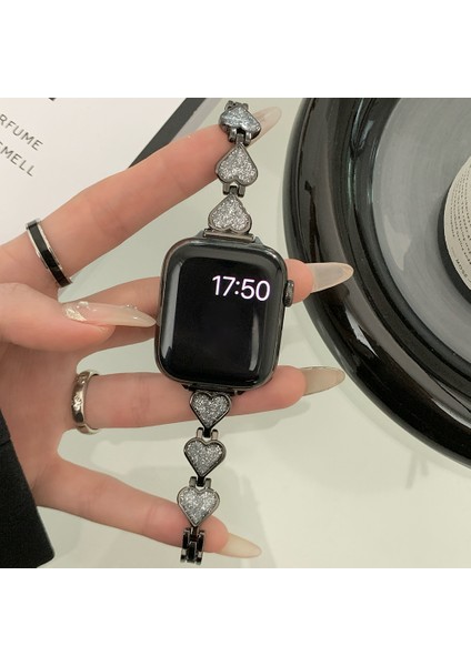 Apple Watch Ultra 2 49MM / Series 9 8 7 45MM / 6 5 4 44MM Kalp Tasarımlı Kayış (Yurt Dışından)