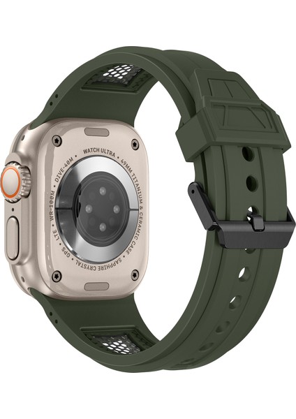 Apple Watch Ultra 2 49MM / Series 9 8 7 45MM / 6 5 4 44MM Tpu Saat Kayışı (Yurt Dışından)