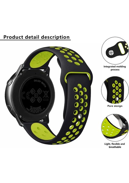 Samsung Gear Sport / Samsung Gear S2 Classic Silikon Kayış 20MM Toka Kordonlu Saat (Yurt Dışından) fiyatları