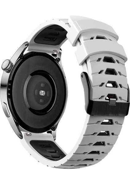 Samsung Galaxy Watch6 Classic 43MM / 47MM / Garmin Active 20MM Silikon Trapez Saat Kayışı (Yurt Dışından)