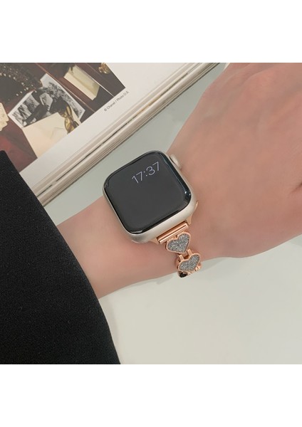Apple Watch Ultra 2 49MM / Series 9 8 7 45MM / 6 5 4 44MM Kalp Tasarımlı Kayış (Yurt Dışından) fırsatları