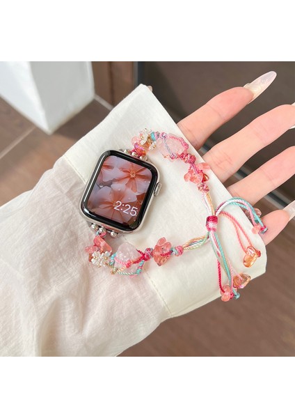 Apple Watch Series 9 8 7 41MM / 6 5 4 40MM Renkli Taşlar Watch Band (Yurt Dışından) modelleri