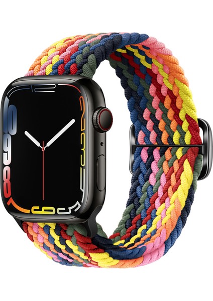 Apple Watch Series 9 8 7 41MM / 6 5 4 40MM Naylon Watch Band (Yurt Dışından)