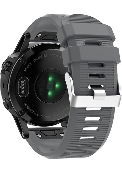 Garmin Fenix 6x / Fenix 7x / Instinct 2x Akıllı Saat Bandı Quickfit 26MM Silikon Kayış (Yurt Dışından)