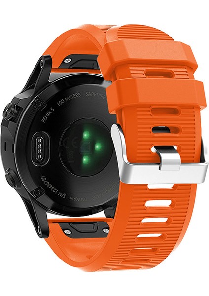 Garmin Fenix 6x / Fenix 7x / Instinct 2x Akıllı Saat Bandı Quickfit 26MM Silikon Kayış (Yurt Dışından)
