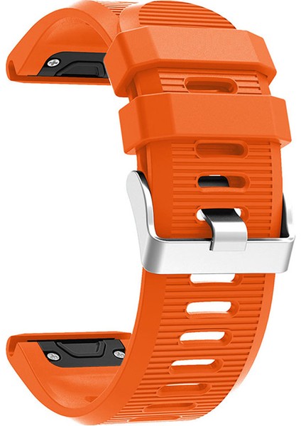 Garmin Fenix 6x / Fenix 7x / Instinct 2x Akıllı Saat Bandı Quickfit 26MM Silikon Kayış (Yurt Dışından)