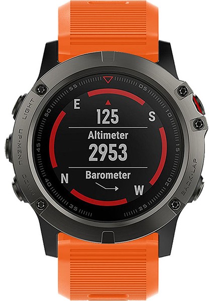 Garmin Fenix 6x / Fenix 7x / Instinct 2x Akıllı Saat Bandı Quickfit 26MM Silikon Kayış (Yurt Dışından)