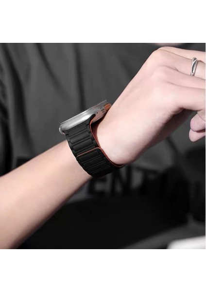 Apple Watch Series 9 8 7 41MM / 6 5 4 40MM Saat Kayışı Manyetik Silikon Bant (Yurt Dışından) fiyatları
