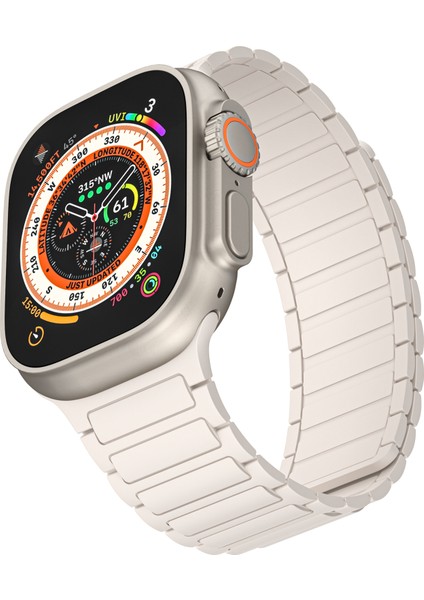 Apple Watch Series 9 8 7 41MM / 6 5 4 40MM Saat Kayışı Manyetik Silikon Bant (Yurt Dışından) indirimleri