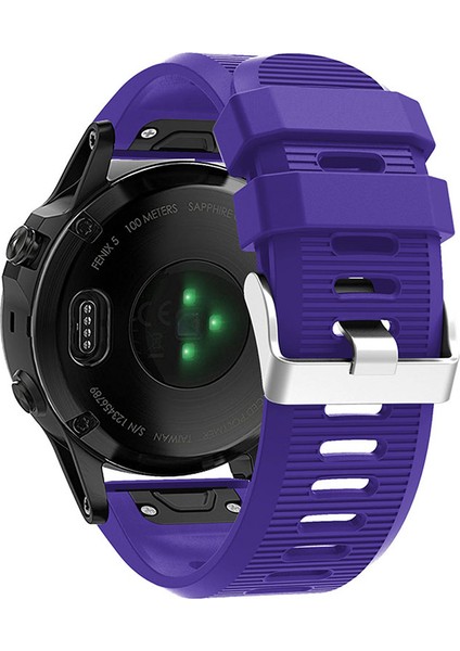 Garmin Fenix 6x / Fenix 7x / Instinct 2x Akıllı Saat Bandı Quickfit 26MM Silikon Kayış (Yurt Dışından)