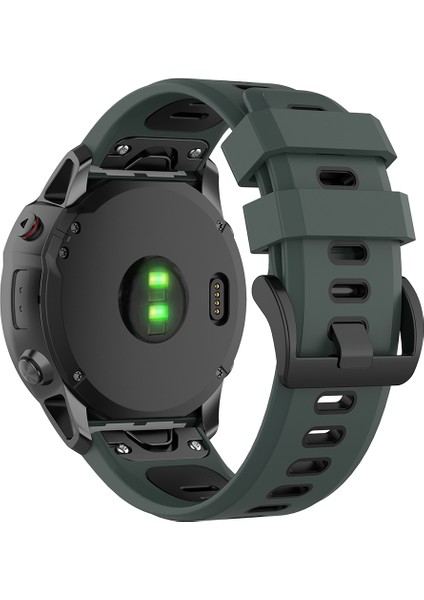 Garmin Fenix 7/7 Pro Watch Band Quickfit 22MM Esnek Silikon Bilek Kayışı (Yurt Dışından)