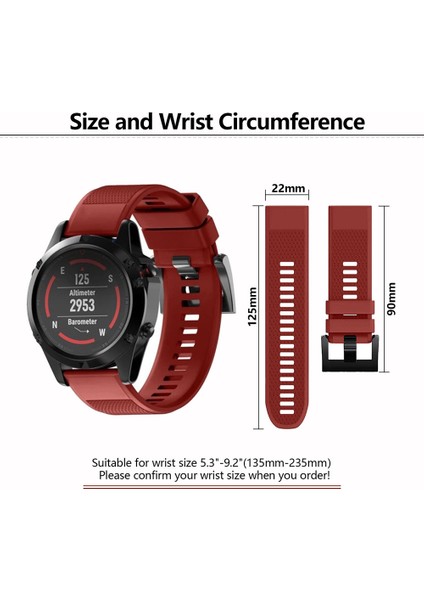 Garmin Fenix 7x / Fenix 7x Pro Watch Band 26MM Silikon Kayış (Yurt Dışından) indirimleri