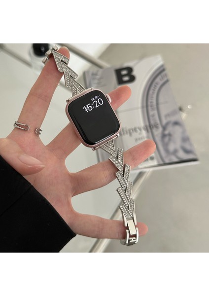 Apple Watch Series 9 8 7 41MM / 6 5 4 40MM Çinko Alaşımlı Saat Bandı (Yurt Dışından)