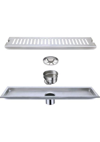 Zemini Lineer Kanal Paslanmaz Drenaj Sifonu Atık Yuvası 20-50CM, 20CM (Yurt Dışından) fırsatları